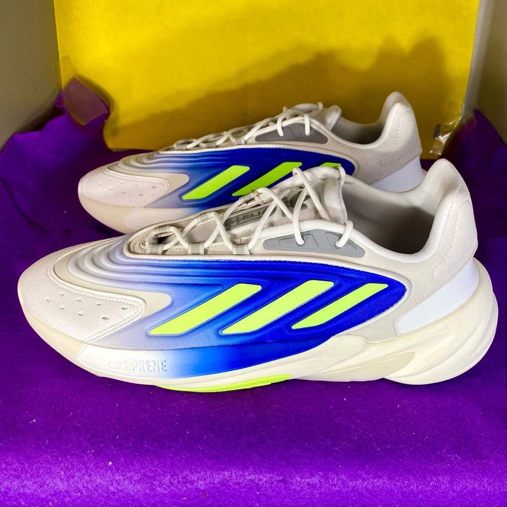 Men’s Adidas Ozelia Lifestyle Shoes Cloud White Signal Green H04248 Size 11 New